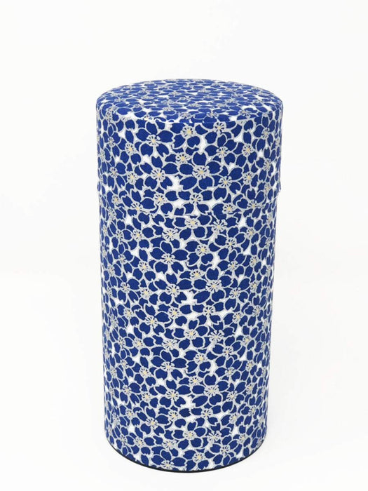 Kitsusako Yuzen Tea Can - Japan Cherry Blossom Pattern (200G) - Reduces Tea Leaf Decay-Kiichin - The #1 Place for Japanese Goods in Your Hand!