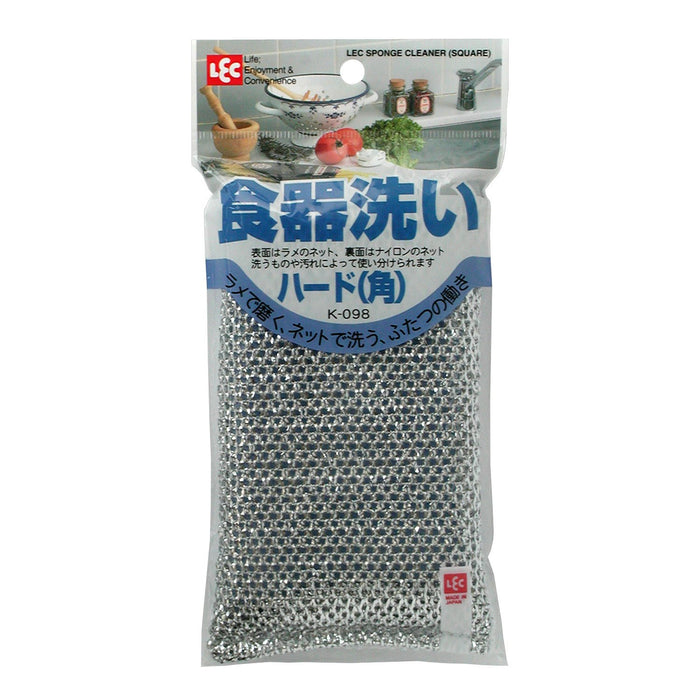 Lec Japan Hard Angle Dishwashing Sponge Net K-098 - Lame & Nylon Efficient Cleaning Tool-Kiichin - The #1 Place for Japanese Goods in Your Hand!