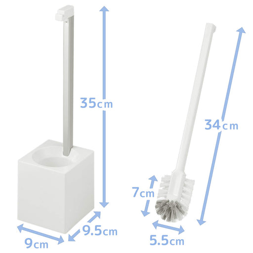 Lec Japan Toilet Brush with Case for Panasonic Arauno B00178 (White)-Kiichin - The #1 Place for Japanese Goods in Your Hand!