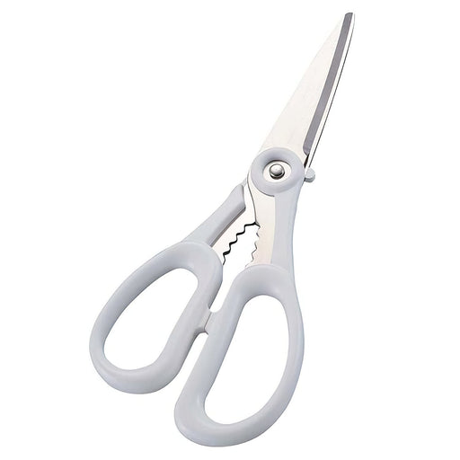 Marusho Silky Stainless Steel Kitchen Scissors - White-Kiichin - The #1 Place for Japanese Goods in Your Hand!