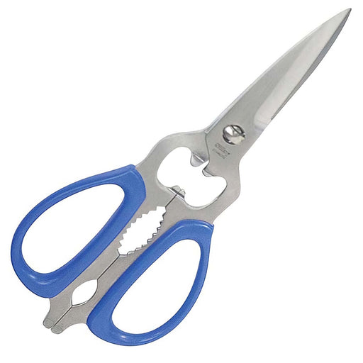Marusho Stainless Steel Kitchen Scissors - Blue, Durable and Versatile-Kiichin - The #1 Place for Japanese Goods in Your Hand!