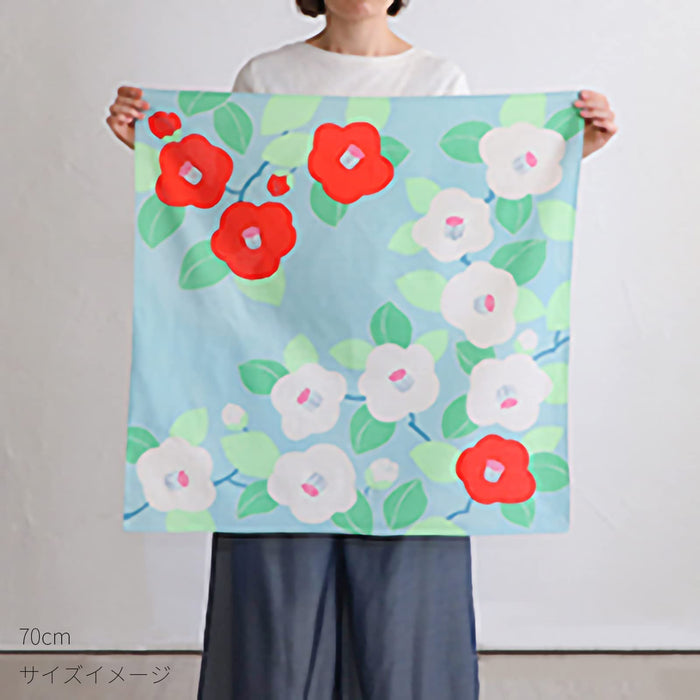 Musubi Furoshiki 70Cm Japan Peach Pink - Ichikoshi 10184-015-Kiichin - The #1 Place for Japanese Goods in Your Hand!