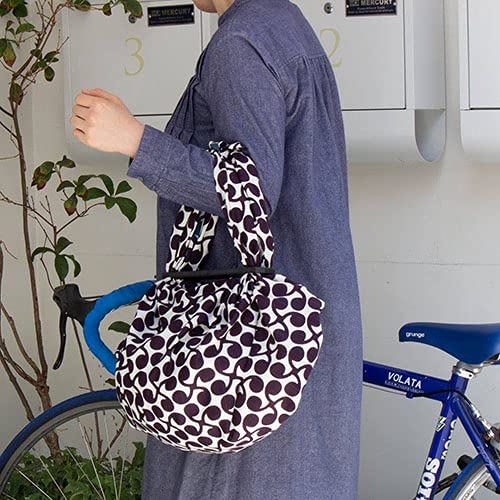 Musubi Furoshiki 3-Way Isa Pattern Reversible Sprout Purple Blue 104Cm Cotton - Japan-Kiichin - The #1 Place for Japanese Goods in Your Hand!