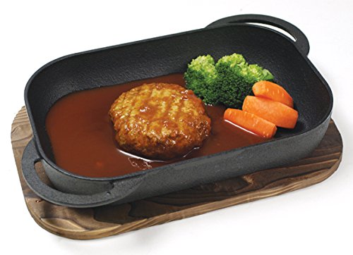 Asahi Nambu Ironware Oven Grill Pan H-400 - Japan IH & Gas Compatible-Kiichin - The #1 Place for Japanese Goods in Your Hand!