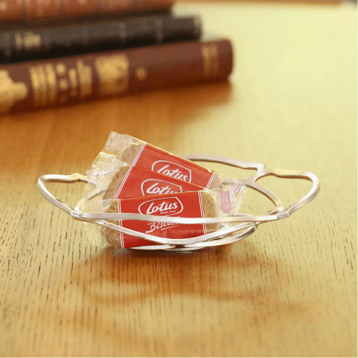 Nousaku Kago Tinware Hand-Crafted Flexible Folding Basket (501418) - Oval 340x210mm-Kiichin - The #1 Place for Japanese Goods in Your Hand!