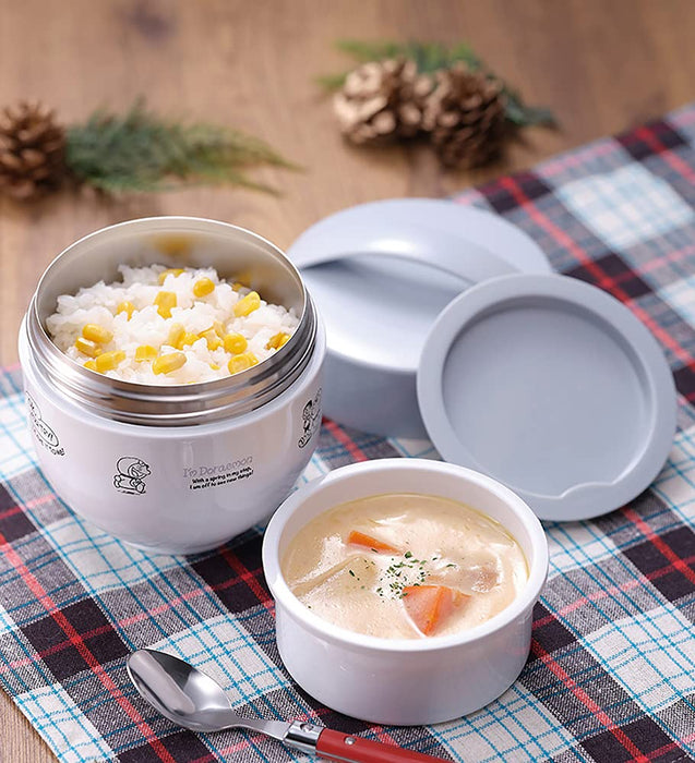 Skater Japan Doraemon Sanrio Lunch Jar - Insulated Bento Bowl 540ml (LDNC6AG-A)-Kiichin - The #1 Place for Japanese Goods in Your Hand!