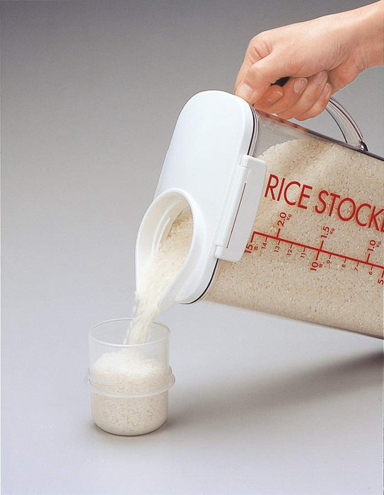 Skater Green Rice Stocker Bin 2.5Kg - Japan Refrigerator Essential-Kiichin - The #1 Place for Japanese Goods in Your Hand!