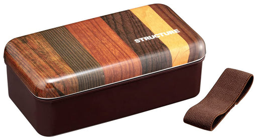 Skater 870ml Bento Box Wood Grain Brown SLLB9M-A-Kiichin - The #1 Place for Japanese Goods in Your Hand!