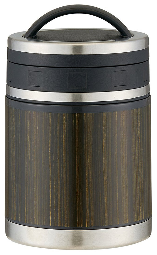 Skater Japan Large Capacity Dark Wood Lunch Pot - 520ml Thermal Soup Jar-Kiichin - The #1 Place for Japanese Goods in Your Hand!
