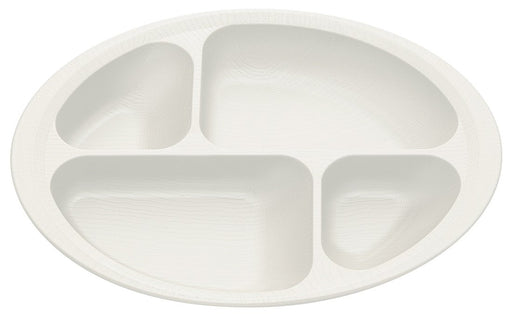 Skater NLPS1-A Wood Grain Divider Plate Cream Made in Japan-Kiichin - The #1 Place for Japanese Goods in Your Hand!