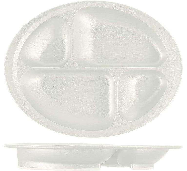 Skater NLPS1-A Wood Grain Divider Plate Cream Made in Japan-Kiichin - The #1 Place for Japanese Goods in Your Hand!