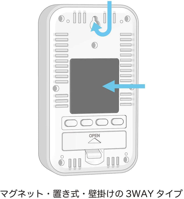 Tanita Japan Gray Digital Wall Clock with Thermo-Hygrometer, Calendar, and Alarm-Kiichin - The #1 Place for Japanese Goods in Your Hand!