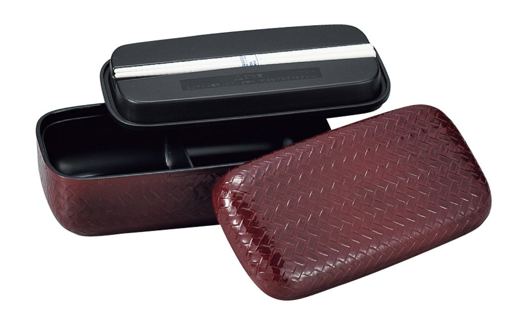 Tatsumiya Ajiro Bento Box - Authentic Japanese Akakei Style - W18 D9 H7 52036-Kiichin - The #1 Place for Japanese Goods in Your Hand!