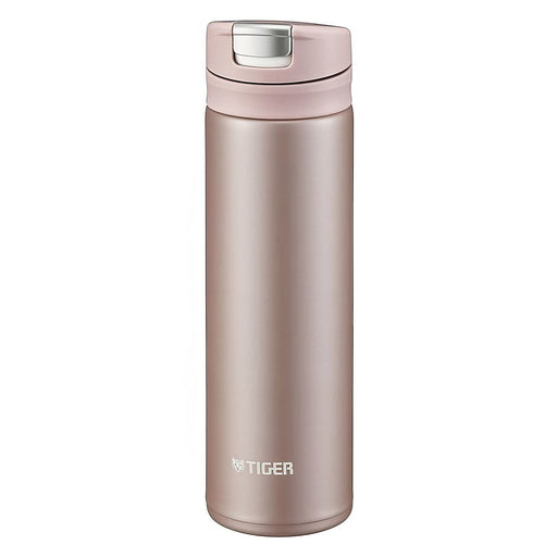 Pink Stainless Steel Water Bottle - 320ml Tiger One Touch Mug Bottle-Kiichin - The #1 Place for Japanese Goods in Your Hand!