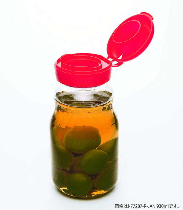 Toyo Sasaki Glass Plum Liquor Bottle Set 2 - 485ml Non-Drip Spout-Kiichin - The #1 Place for Japanese Goods in Your Hand!