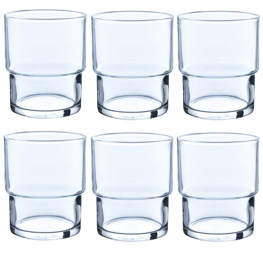 Toyo Sasaki Glass Tumbler Set - 6Pcs, 200ml, Dishwasher Safe, Father's Day Gift-Kiichin - The #1 Place for Japanese Goods in Your Hand!