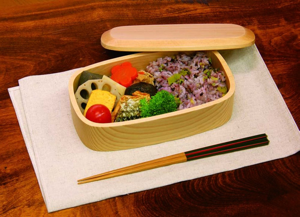 Yamaco 500Ml Bento Box Square 887224 - Authentic Japanese Made, Natural Material-Kiichin - The #1 Place for Japanese Goods in Your Hand!