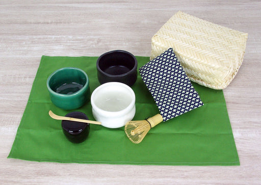 Yamaco Matcha Set - Authentic Japanese Shirashino Bowl-Kiichin - The #1 Place for Japanese Goods in Your Hand!