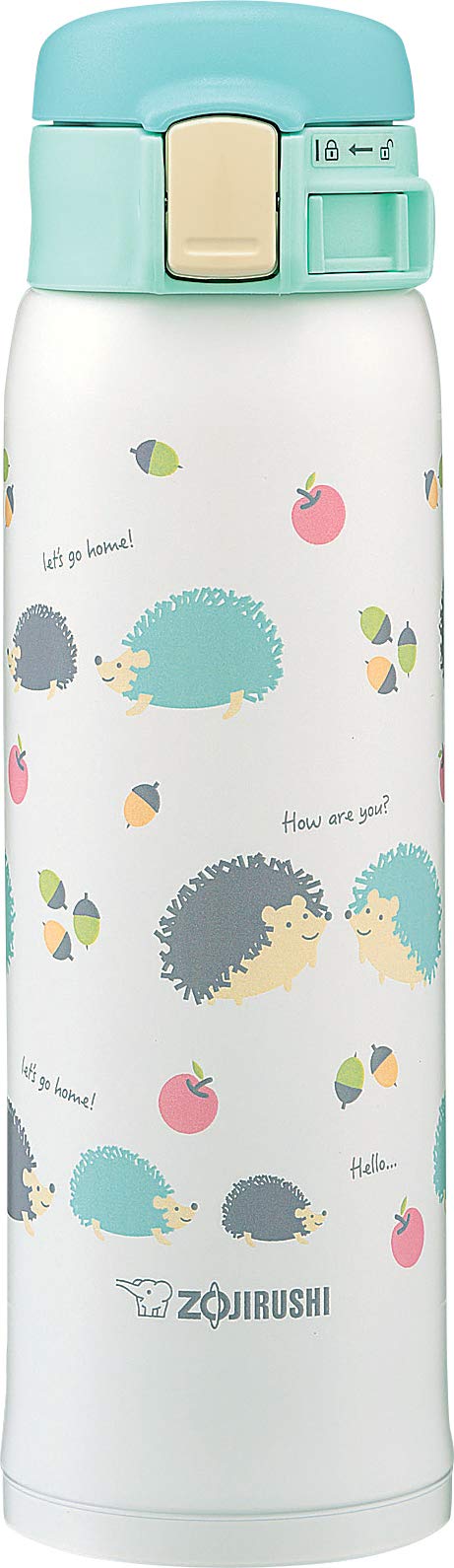 Zojirushi Hedgehog Mint Stainless Steel Girls Mug - 0.48L-Kiichin - The #1 Place for Japanese Goods in Your Hand!