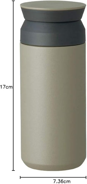 KINTO Travel Tumbler 350ml Khaki Vacuum Double Walled Heat and Cold Retention