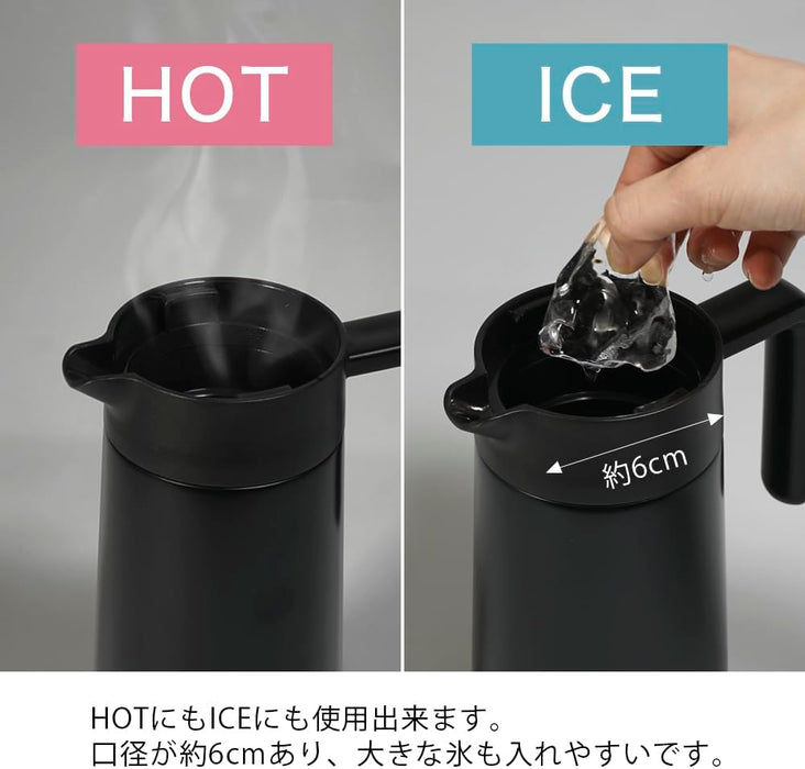 Hario V60 耐熱不鏽鋼伺服器 Plus 800Ml - 黑色 Vhsn-80-B