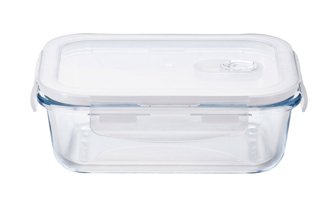 Aderia Japan 600Wt 600Ml 4-Side Lock Glass Container for Coffee Beans & Seasoning-Kiichin - The #1 Place for Japanese Goods in Your Hand!