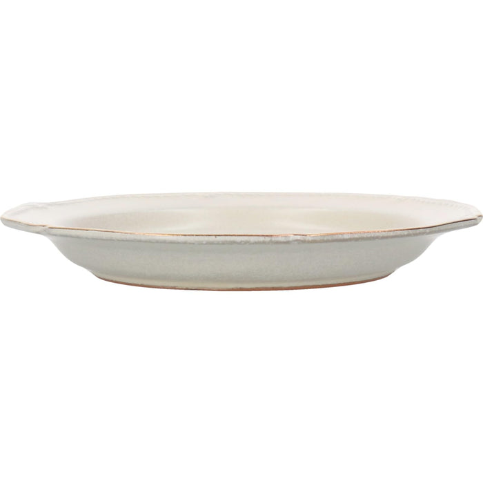 Aito Stitch 20cm Ivory White Mino Ware Plate Dishwasher Safe Made in Japan