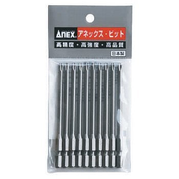 Anex Stool Anex 10-Piece Tool Set - 4.5mm Shaft Diameter Shot Finish Anex Bit Ap-16M-Kiichin - The #1 Place for Japanese Goods in Your Hand!