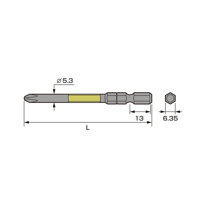 Anex Stool - Anex Black Dragon Tough Bit +2X150 Set of 2 ABRD-2150 Tool-Kiichin - The #1 Place for Japanese Goods in Your Hand!