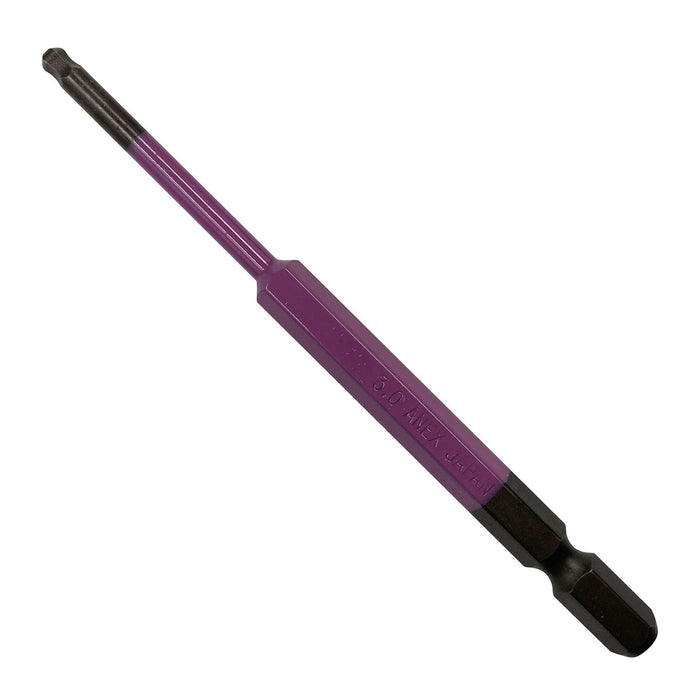 Anex Tool Single Head 3mm x 100 Color Bit Ball Point ACBP-3010-Kiichin - The #1 Place for Japanese Goods in Your Hand!