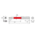 Anex Single Head T25X65 Hex Lobe Color Bit Tool With Hole Actx-2565-Kiichin - The #1 Place for Japanese Goods in Your Hand!