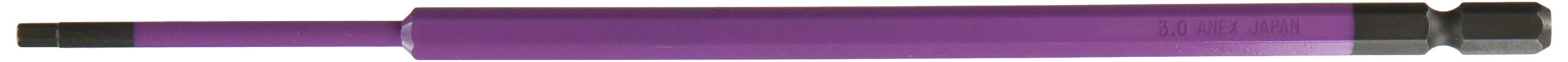 Anex Long Single Head H3Mm Hex Wrench Color Bit - Achx-3020-Kiichin - The #1 Place for Japanese Goods in Your Hand!