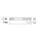 Anex T40X65 Color Bit Hexlobe Single Head Tool with Hole Actx-4065-Kiichin - The #1 Place for Japanese Goods in Your Hand!