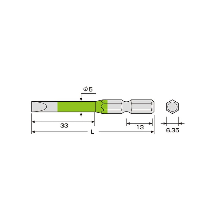 Anex Set of 2 Color Bits 5mmx65 Stepped Tools Acmm-5065-Kiichin - The #1 Place for Japanese Goods in Your Hand!