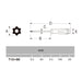 Anex T15X80 Driver Hex Lobe Tool with Holes - No.6300-Kiichin - The #1 Place for Japanese Goods in Your Hand!