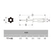 Anex Tool Annex Driver Hex Lobe T7X50 with Holes No.6300-Kiichin - The #1 Place for Japanese Goods in Your Hand!