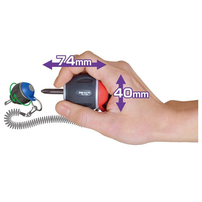 Anex Driver Star Bee No.1780 with Drop Prevention 6x25 Tool-Kiichin - The #1 Place for Japanese Goods in Your Hand!