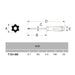 Anex Stool Bulk Pack of 12 Hex Lobe Driver T10 x 80 with Holes No. 6300-Kiichin - The #1 Place for Japanese Goods in Your Hand!