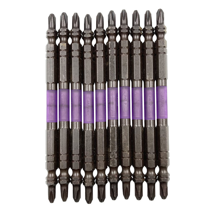 Anex Kuroryu Tough Bit 10-Pack Anex Slim Double-Head +2X110 Abrs-14M Tool-Kiichin - The #1 Place for Japanese Goods in Your Hand!