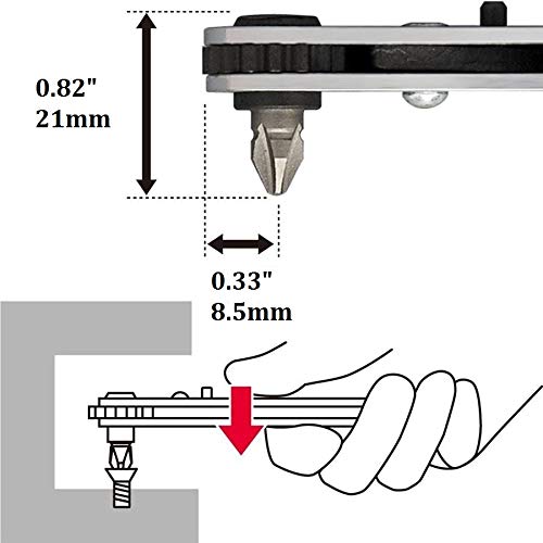 Anex Tool Ratchet Driver Set Offset Straight Bit Pack of 2 by Annex (Anex)-Kiichin - The #1 Place for Japanese Goods in Your Hand!