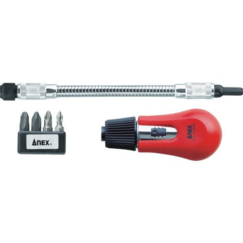 Anex Ratchet Driver 6 Sets With Flexible Shaft - Anex By Anex No.353-Kiichin - The #1 Place for Japanese Goods in Your Hand!