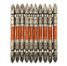 Anex Ryutyo Bit Double-Head 10-Pack Plated Finish +2X85 Arh-14M Tool-Kiichin - The #1 Place for Japanese Goods in Your Hand!