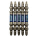 Anex Ryutyo Double-Head Slim Plated Bit Set 2x65 5 Pieces Tool Set-Kiichin - The #1 Place for Japanese Goods in Your Hand!