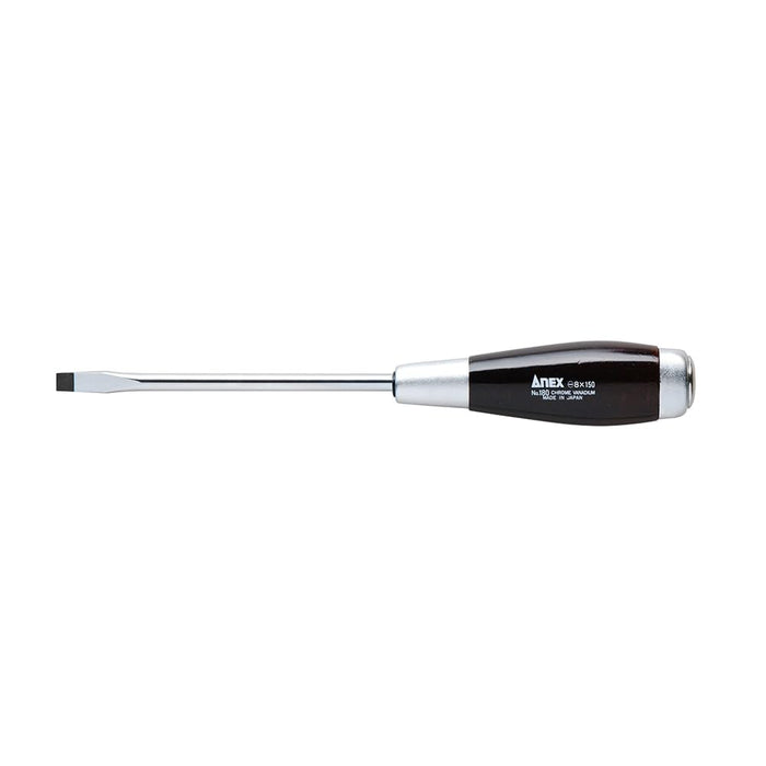 Anex Hyper Type -8 X 150 Wooden Handle Screwdriver Tool No.180-Kiichin - The #1 Place for Japanese Goods in Your Hand!