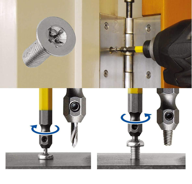 Anex Tool 3-Piece Stainless Steel Screw Removal Bit Set M2.5~8 With Case-Kiichin - The #1 Place for Japanese Goods in Your Hand!