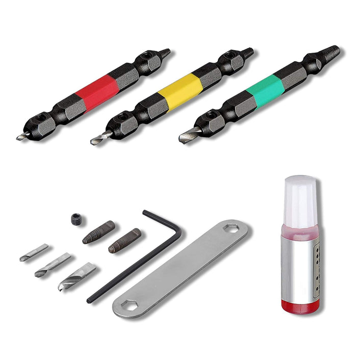 Anex Tool 3-Piece Stainless Steel Screw Removal Bit Set M2.5~8 With Case-Kiichin - The #1 Place for Japanese Goods in Your Hand!