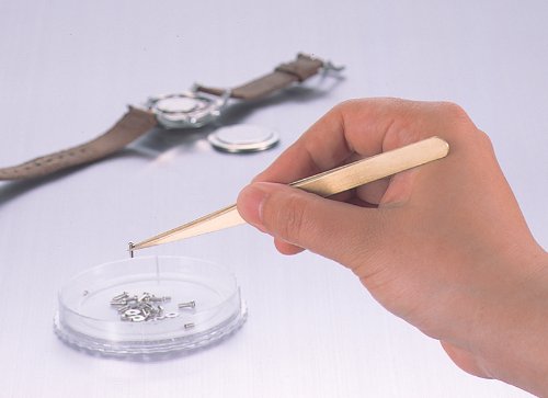 Anex Straight Brass Tweezers 140mm - Non-Magnetic Anex Tool No. 222-Kiichin - The #1 Place for Japanese Goods in Your Hand!