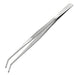 Anex No.159 Stainless Steel Serrated Tweezers with Curved Tip 300mm-Kiichin - The #1 Place for Japanese Goods in Your Hand!