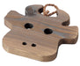 Santo Burnt Cedar Pot Stand for Earthen Pots Brown 16x14cm Made in Japan-Kiichin - The #1 Place for Japanese Goods in Your Hand!