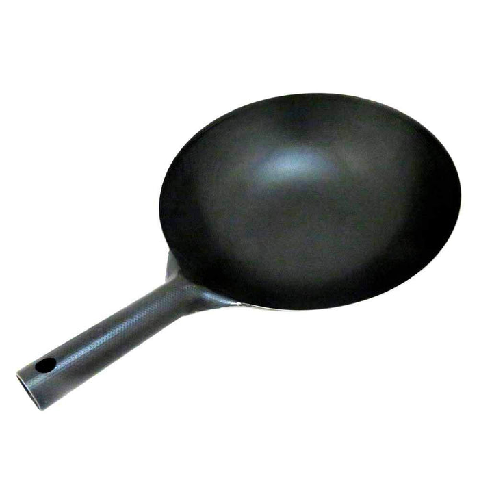 Endo Shoji 27Cm Iron Wok for Commercial Use - One-Handed Super Embossed Design-Kiichin - The #1 Place for Japanese Goods in Your Hand!